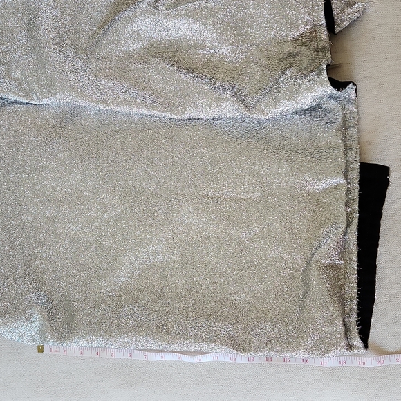 Vintage Silver Sparkle Shakespeare Dress Beaded Bodice - Picture 6 of 10